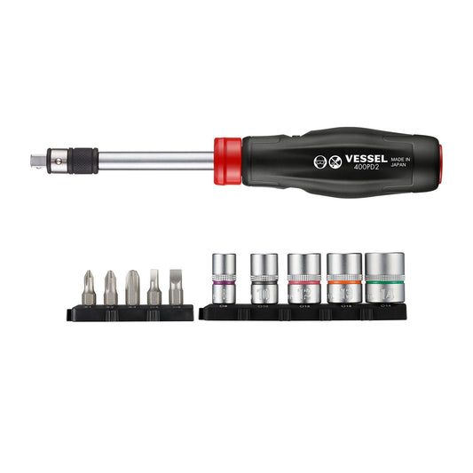 Vessel Tools 2 Way-Power Driver, 11PC. Set No.400PD21U