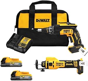 DEWALT DCK265E2 20V MAX Bl Screwgun & Cutout Kit
