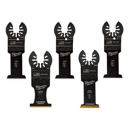 Milwaukee 49-10-9122 Multi-Tool Oscillating Blade Pack (5-Piece)