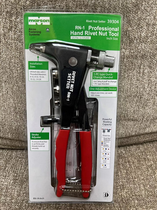 Marson M39304 RN-1 Thread-Setter Rivet Nut Tool in Blister Pack
