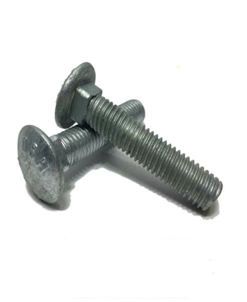 3/8"-16 x 6" Carriage Bolt Hot Dipped Galvanized A307