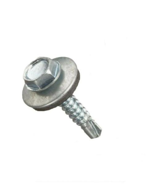 INTERCORP HA1424 #14 x 1-1/2" Self Drilling Screw Hex Washer Head W/Washer-1,000