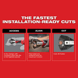 Milwaukee 2672-21 M18 FORCE LOGIC Cable Cutter Kit with 750 MCM Cu Jaws