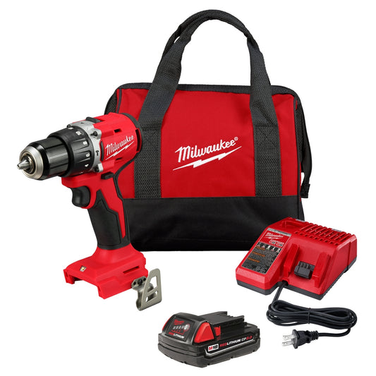Milwaukee 3602-21P M18 Compact Brushless 1/2" Hammer Drill/Driver Kit