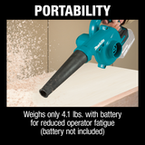 Makita XBU05Z Makita XBU05Z 18V LXTÂ® Lithiumâ€‘Ion Cordless Blower, Tool Only
