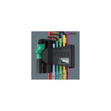 Wera Tools 05024335001 Metric BlackLaser 967/9 TX BO Multicolor 1 L-Key Set