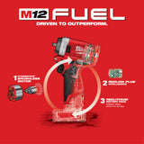 Milwaukee 2552-20 M12 FUEL Stubby 1/4 in. Impact Wrench