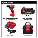 Milwaukee 3601-22CT M18 Compact Brushless 1/2" Drill/Driver Kit