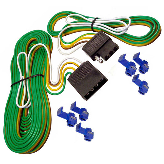 Pico 0735PT 4-Way Flat 24' Trailer Wiring Kit  Female 4' & 18"   Male 20' & 18" 18ga  1/pk
