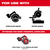 Milwaukee 48-41-0740 7-1/4" 24T Thick Kerf Framing Circular Saw Blades (Each)