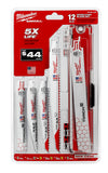 Milwaukee 49-22-1129 Demolition SAWZALL Blade Set - 12PC