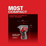 Milwaukee 2552-20 M12 FUEL Stubby 1/4 in. Impact Wrench