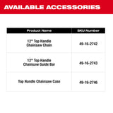 Milwaukee 2826-20C M18 FUEL 12" Top Handle Chainsaw