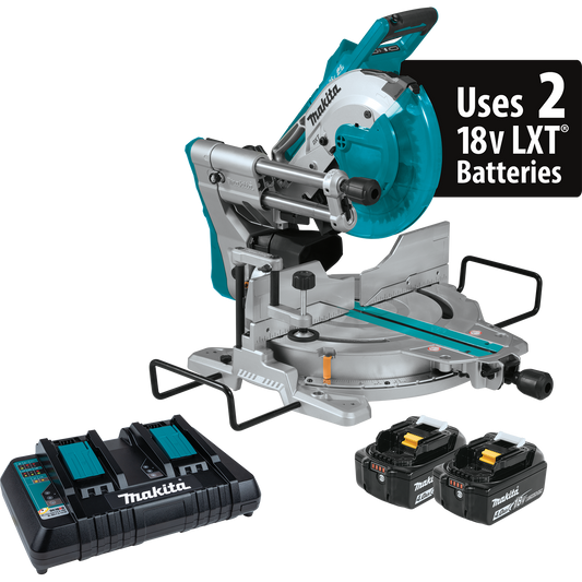 Makita XSL06PM  36V (18V X2) LXTÂ® Brushless 10" Dualâ€‘Bevel Sliding Compound Miter Saw with Laser Kit (4.0Ah)