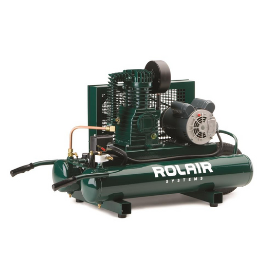 ROLAIR 5715K17-0001 1.5 HP (115V) 7.3 CFM@90PSI 9 Gall Twin Tank Compressor
