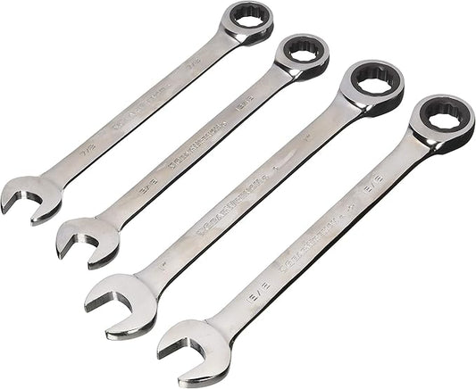 GEARWRENCH 9309C Jumbo Combination Wrench Set, 4 Pieces, Polished Chrome