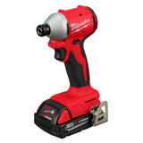 Milwaukee 3650-22CT M18 Compact Brushless 1/4" Hex Impact Driver Kit