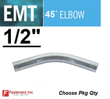 1/2" EMT 45 Degree Elbow UL Galvanized Steel Indoor / Outdoor Choose Qty #8310