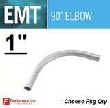 1" EMT 90 Degree Elbow UL Galvanized Steel Indoor / Outdoor Choose Qty #8302