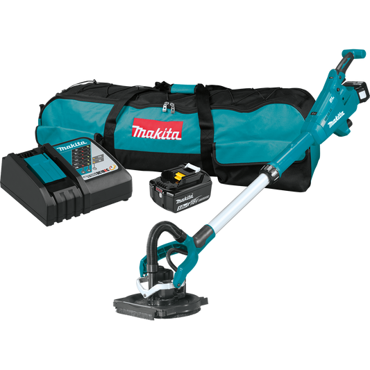 Makita XLS01T Makita XLS01T 18V LXT?? LithiumÃ†â€™??Ion Brushless Cordless Drywall Sander Kit, AWS?? Capable (5.0Ah)