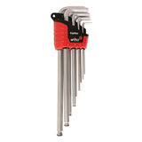 Wiha 66990 9 PIECE MAGICRING BALL END LONG ARM HEX L-KEY SET - METRIC