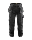 Blaklader Men's X1600 Cotton Durable Work Pants with Cordura Reinforced Pockets Black