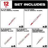Milwaukee 49-22-1129 Demolition SAWZALL Blade Set - 12PC