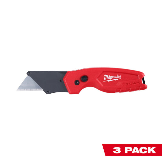 Milwaukee 48-22-1500PA 3PK FASTBACK Compact Folding Utility Knife