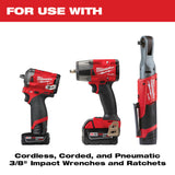 Milwaukee 49-66-7009 43PC SHOCKWAVE Impact Duty 3/8" Drive SAE & Metric Deep 6 Point Socket Set