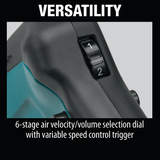 Makita XBU02PT1 36V (18V X2) LXTÂ® Brushless Blower Kit with 4 Batteries (5.0Ah)