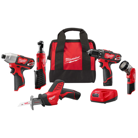 Milwaukee 2498-25 M12 5-Tool Combo Kit