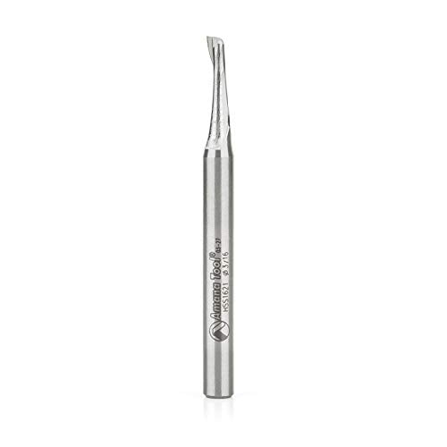 Amana Tool - HSS1621 High Speed Steel (HSS) Single Flute Spiral Aluminum Cutting 3/16 Dia