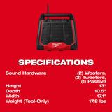Milwaukee 2956-20 M18 BLUETOOTH JOBSITE RADIO PLUS CHARGER