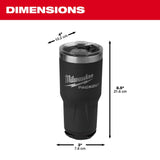 Milwaukee 48-22-8393B PACKOUT 30oz Tumbler - Black
