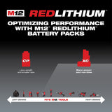 Milwaukee 48-11-2460 M12 REDLITHIUM XC 6.0Ah Extended Capacity Battery Pack