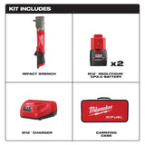 Milwaukee 2564-22 M12 FUEL 3/8" Right Angle Impact Wrench Kit