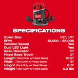 Milwaukee 2838-20 M18 FUEL 1/2" Router
