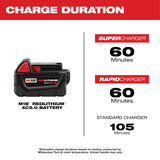 Milwaukee 48-11-1852 M18 REDLITHIUM XC 5.0Ah Extended Capacity Battery Pack (2 Piece)