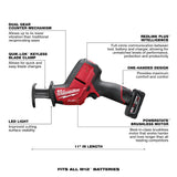 Milwaukee 2520-21XC M12 FUEL HACKZALL Reciprocating Saw Kit