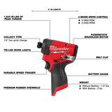 Milwaukee 3453-20 M12 FUEL 1/4" Hex Impact Driver