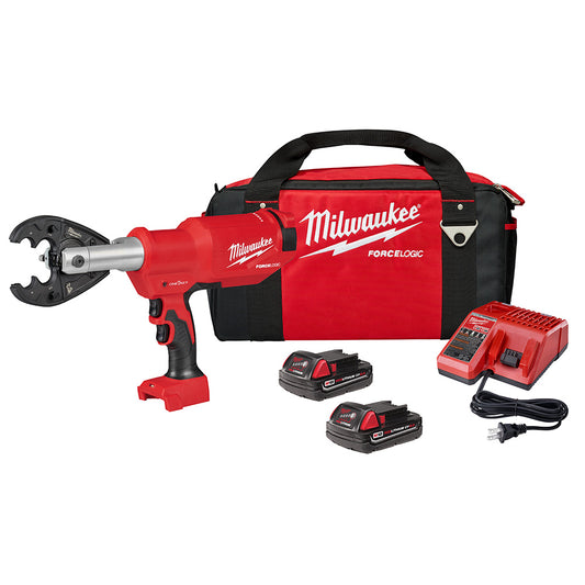 Milwaukee 2977-22O M18 FORCE LOGIC 6T Pistol Utility Crimper w/ O-D3 Jaw