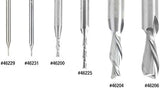 Amana Tool - 46201 Solid Carbide Spiral Plunge 3/16 Dia x 3/4 x 1/4" Shank Down-Cut