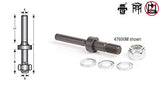Amana Tool - 47604 Router Arbor with Hex Nuts & Washers 5/16-24 Nf Dia x 1 Height x 1/2