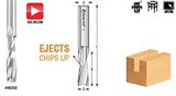 Amana Tool - 46257 Solid Carbide Spiral Plunge For Solid Wood 3/8 Dia x 1-1/4 x 1/2" S