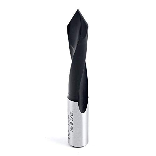 Amana Tool - 314009 Carbide Tipped Through-Hole Boring Bit R/H 3/8 Dia x 70mm Long x 10mm