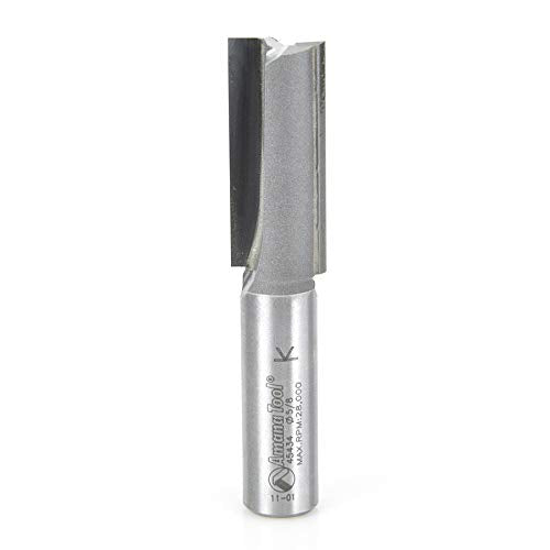 Amana Tool - 45434 Carbide Tipped Straight Plunge 5/8 Dia x 1-1/2 x 1/2" Shank