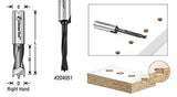 Amana Tool - 204032 Solid Carbide Cutting Edge Brad Pt. Boring Bit R/H 3.2mm Dia x 70mm