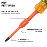 Klein 32306INS 6-in-1 Insulated Auto-Lock Screwdriver