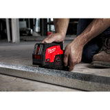Milwaukee 3622-20 M12 Green Cross Line & Plumb Points Laser