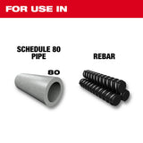Milwaukee 48-01-7712 6" 10 TPI TORCH SAWZALL Blade for Thick Metal Bulk 100